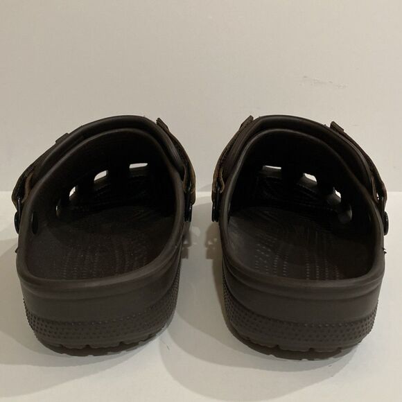 Crocs Classic Yukon Vista II Clog Men's 10 Brown Vegan Leather Slip On Gorpcore - Picture 4 of 12